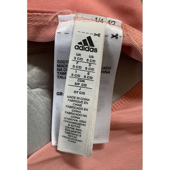 Adidas Pink Padded Racerback Sports Bra Womens Small - Picture 6 of 6